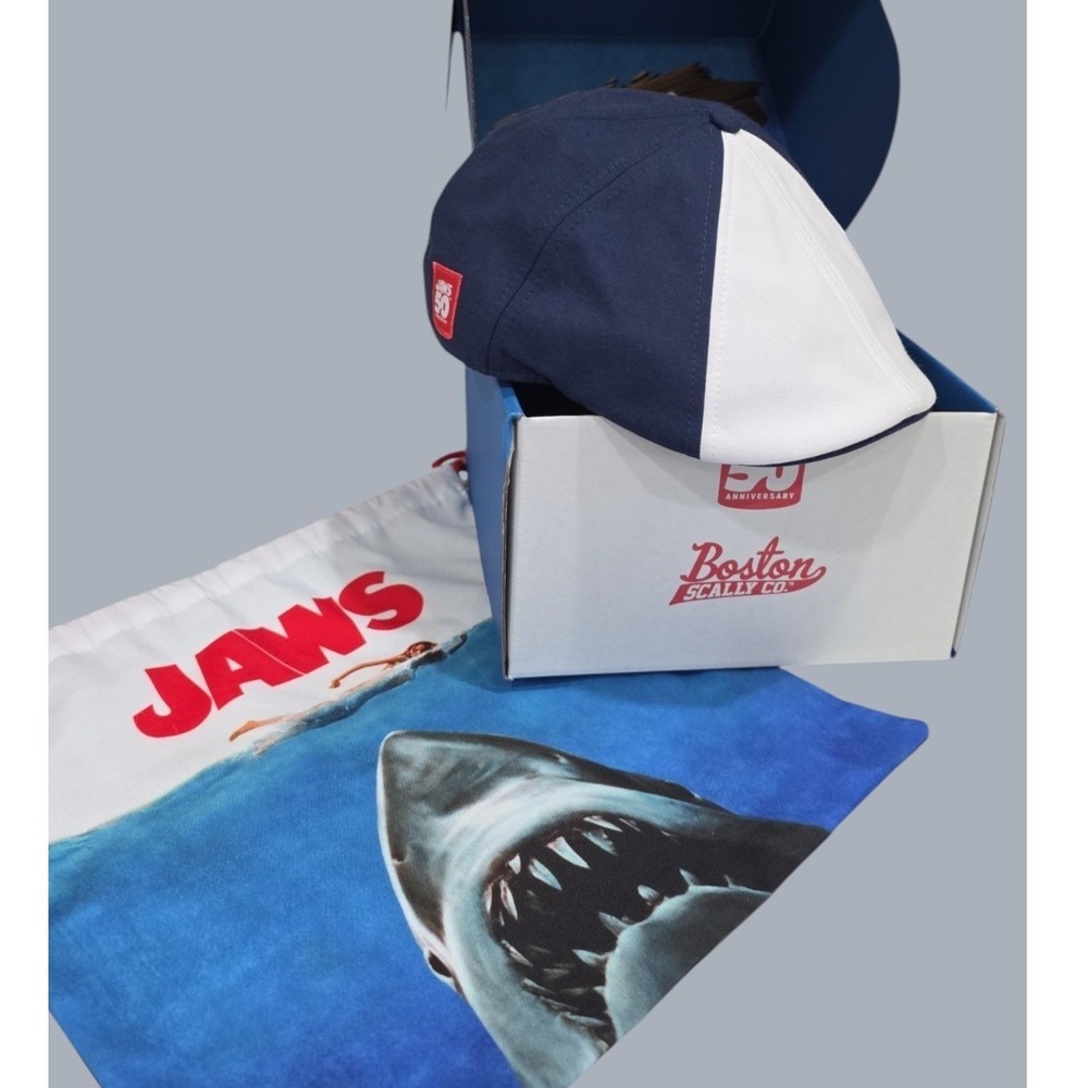 NEW Boston Scally Co Jaws 50th Anniversary XXL Flat Cap Limited Edition